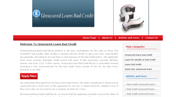 unsecuredloansbadcredit.me.uk