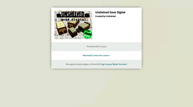 unshelvedgoesdigital.backerkit.com