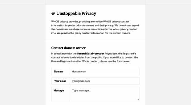 unstoppableprivacy.com