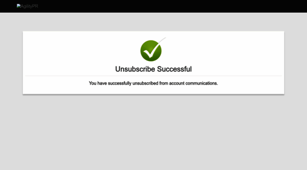 unsubscribe.agilitypr.com