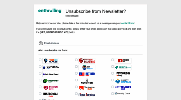 unsubscribe.enthralling.eu