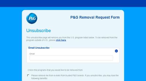 unsubscribe.pg.com