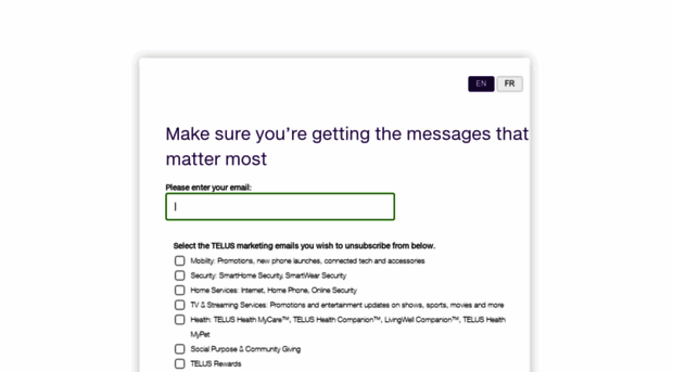 unsubscribe.telus.com