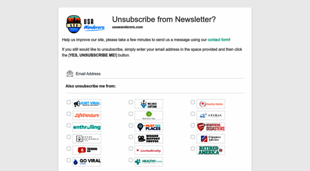 unsubscribe.usawanderers.com