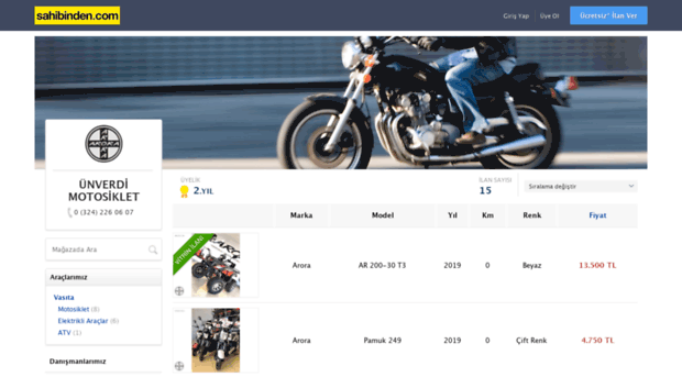 unverdimotorsiklet.sahibinden.com