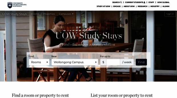 uow.studystays.com