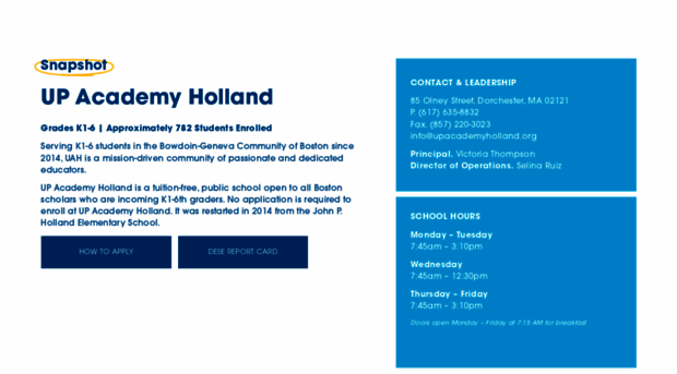 upacademyholland.org