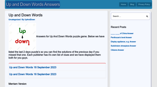 upanddownwordsanswers.com