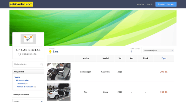 upcarrental.sahibinden.com