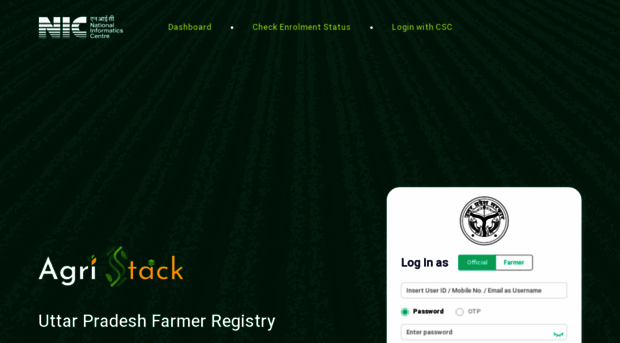 upfr.agristack.gov.in - Farmer Registry - Upfr Agristack