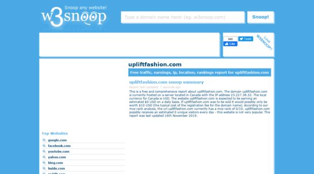 upliftfashion.com.w3snoop.com