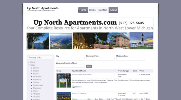 upnorthapartments.com