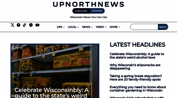 upnorthnewswi.com