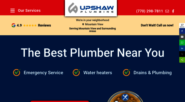 upshawplumbing.com