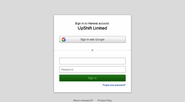 upshift.harvestapp.com