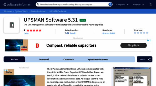 upsmanagementsoftwaresuite.software.informer.com