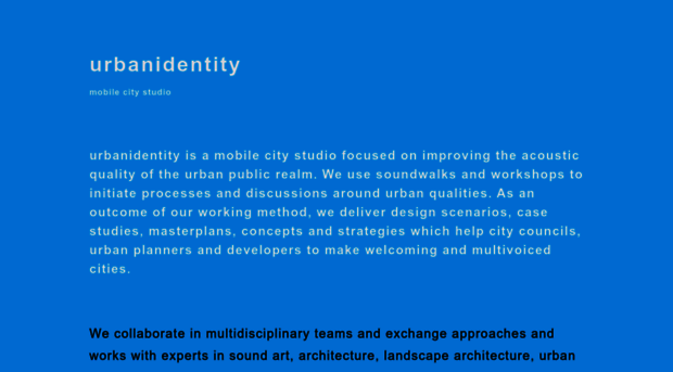 urbanidentity.info