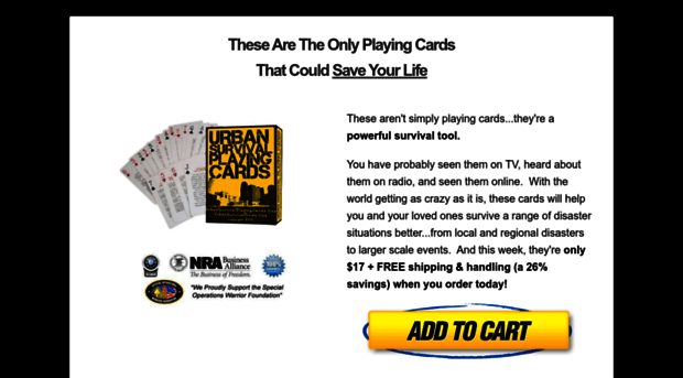 urbansurvivalplayingcards.com