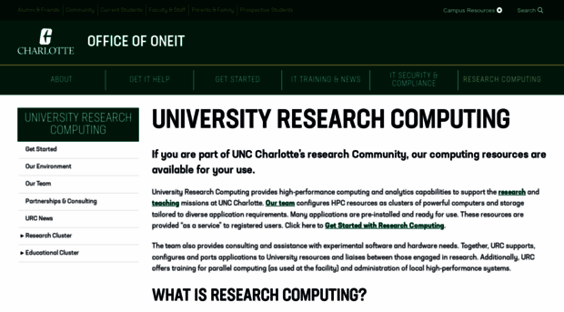 urc.uncc.edu