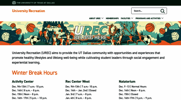 urec.utdallas.edu