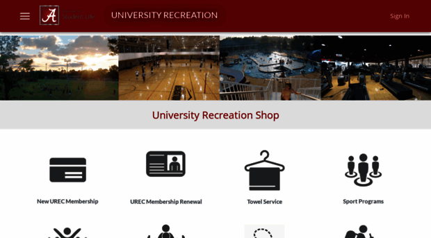 urecshop.ua.edu