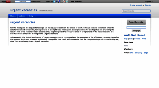 urgentvacancies.wikidot.com