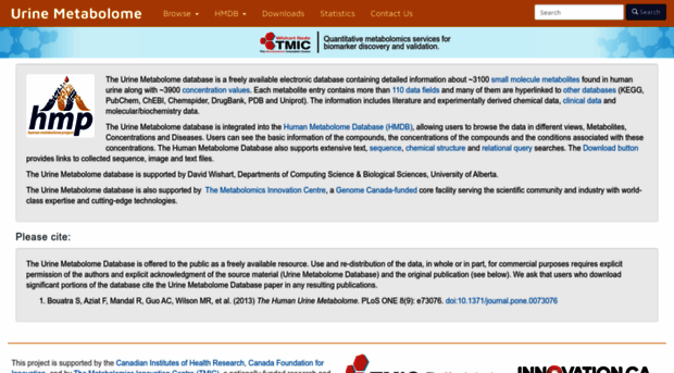 urinemetabolome.ca