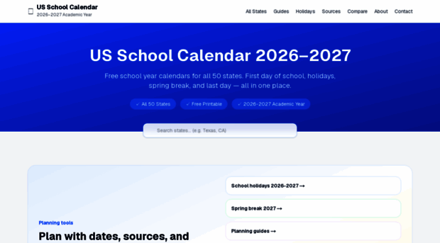 us-school-calendar.com