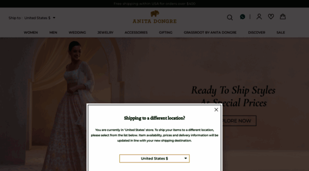 us.anitadongre.com