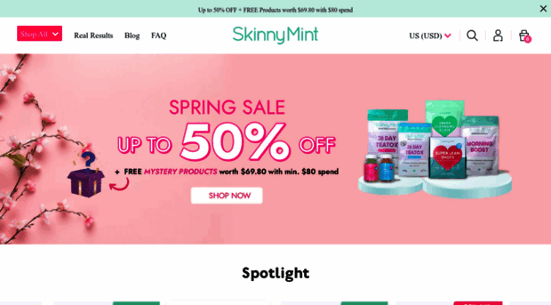 us.skinnymint.com