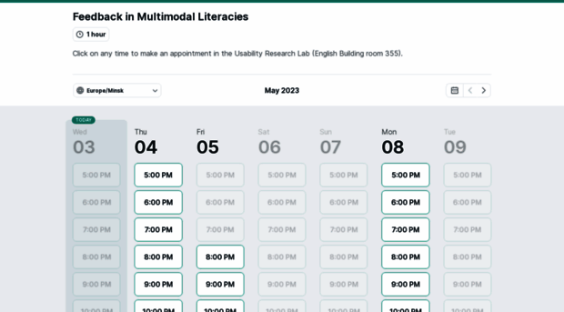 usabilityresearchlab.youcanbook.me