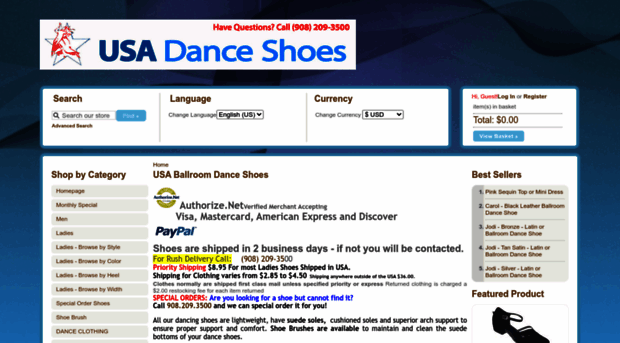 usadanceshoes.com