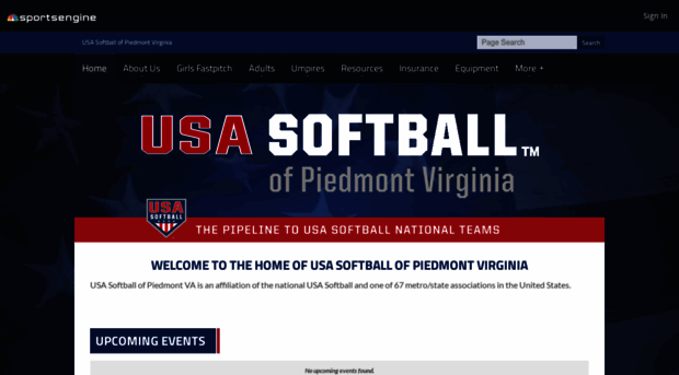 usasoftballofpiedmontva.com
