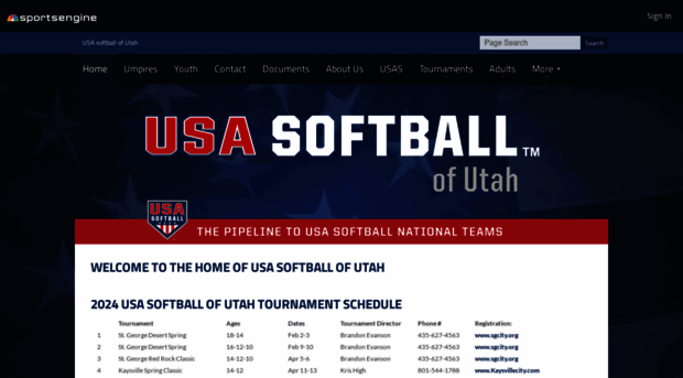 usasoftballutah.com