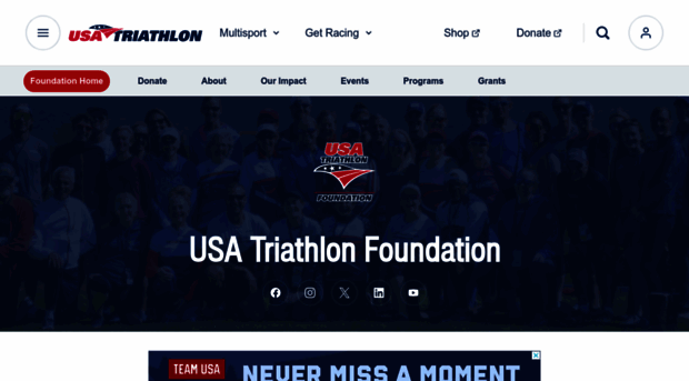 usatriathlonfoundation.org