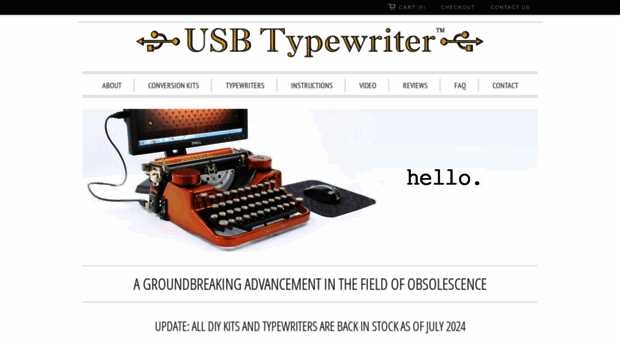 usbtypewriter.com