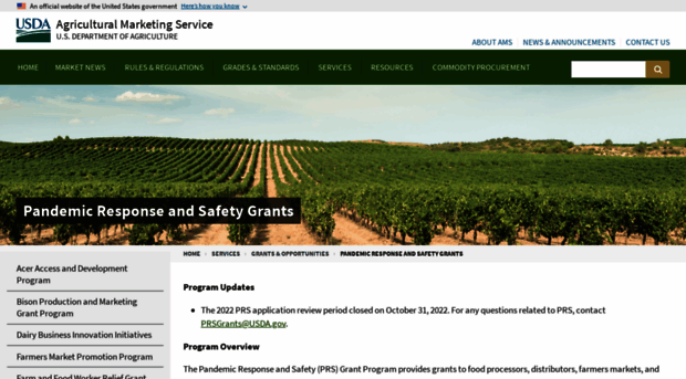 usda-prs.grantsolutions.gov