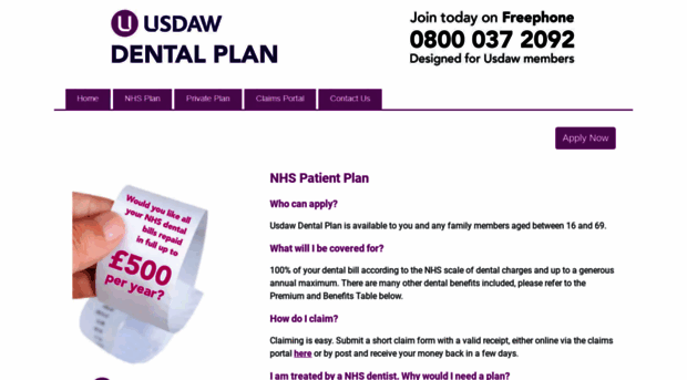 usdawdentalapplynow.unionbenefits.co.uk