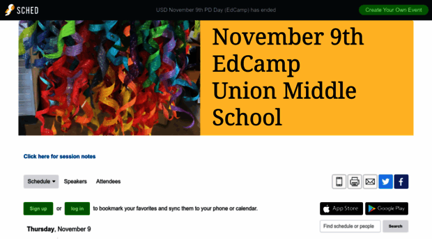 usdnovember9thpddayedcamp2017.sched.com