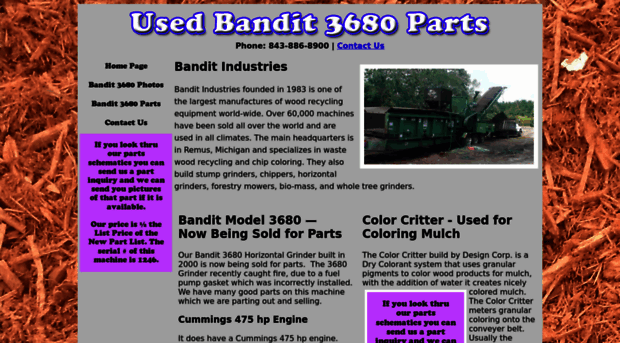 usedbandit3680parts.com