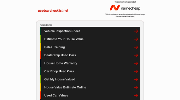 usedcarchecklist.net