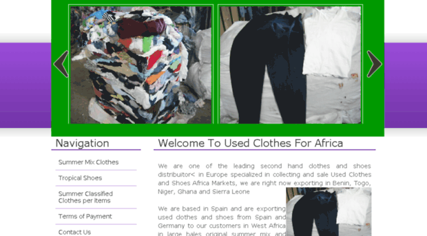 usedclothesforafrica.com