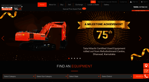 usedequipment.tatahitachi.co.in