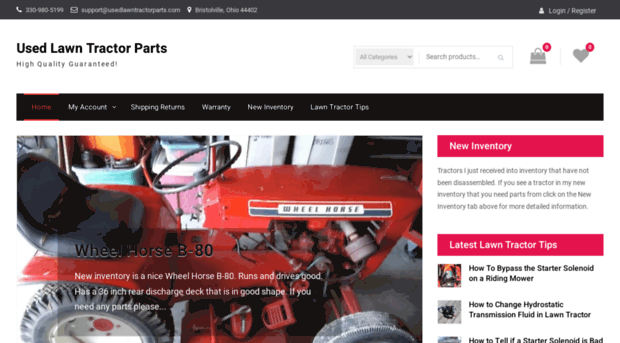 usedlawntractorparts.com