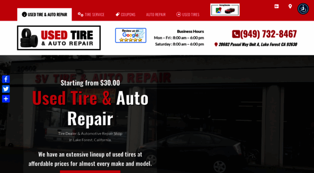 usedtiresautorepair.com