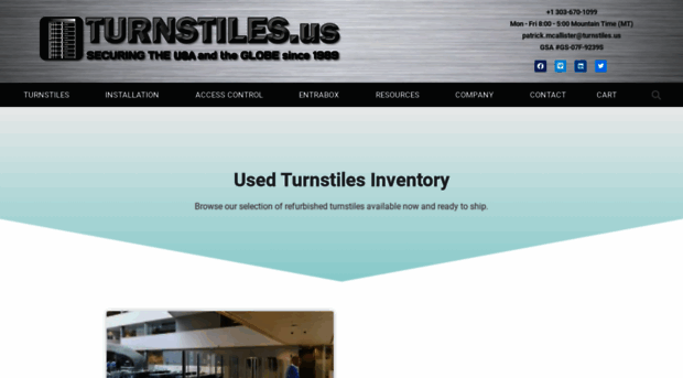 usedturnstiles.com