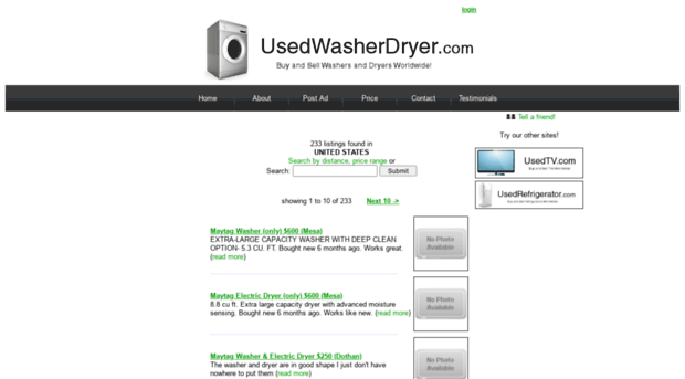 usedwasherdryer.com