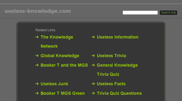 useless-knowledge.com