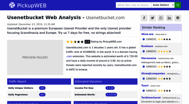 usenetbucket.com.pickupweb.com