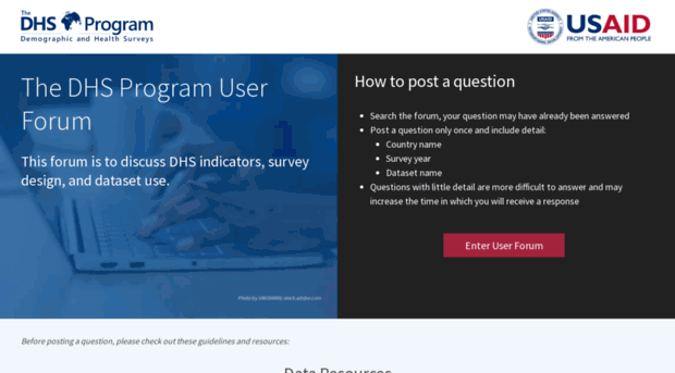 userforum.dhsprogram.com